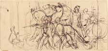 Charioteers. Creator: Eugene Delacroix