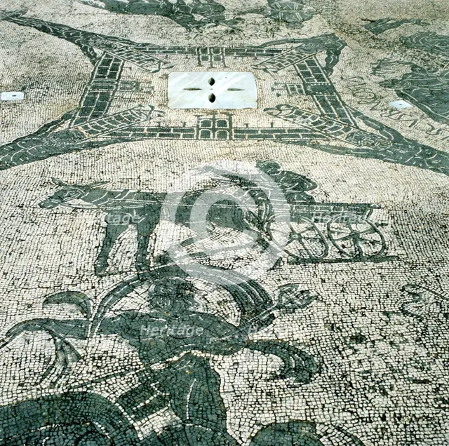 Chariotieer, mosaic, Cisarii, Ostia, Italy, c1st Century. Artist: Unknown