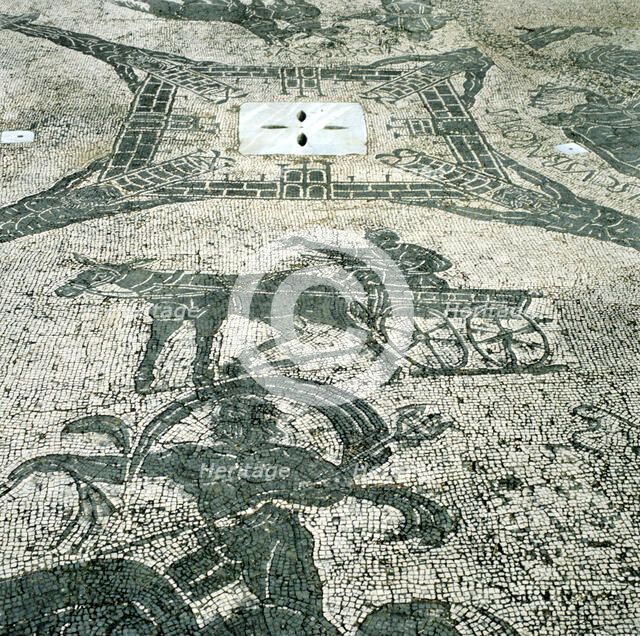 Chariotieer, mosaic, Cisarii, Ostia, Italy, c1st Century. Artist: Unknown