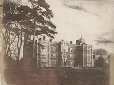 Charlton House with Seated Figures in Foreground, 1850s. Creator: Unknown