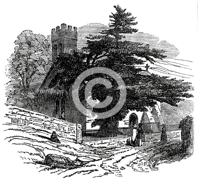Charlecombe Church, near Bath, 1845. Creator: Unknown.