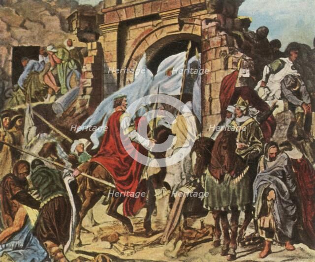 Charlemagne enters Pavia, (1936). Creator: Unknown.