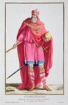 Charlemagne, King of the Franks, (1780). Creator: Pierre Duflos