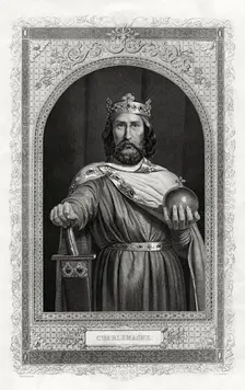 Charlemagne, king of the Franks, 1875. Artist: DJ Pound