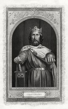 Charlemagne, king of the Franks, 1875. Artist: DJ Pound
