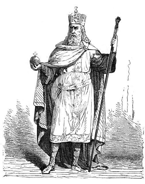 Charlemagne, King of the Franks and Holy Roman Emperor, late 8th - early 9th century (1882-1884). Artist: Unknown