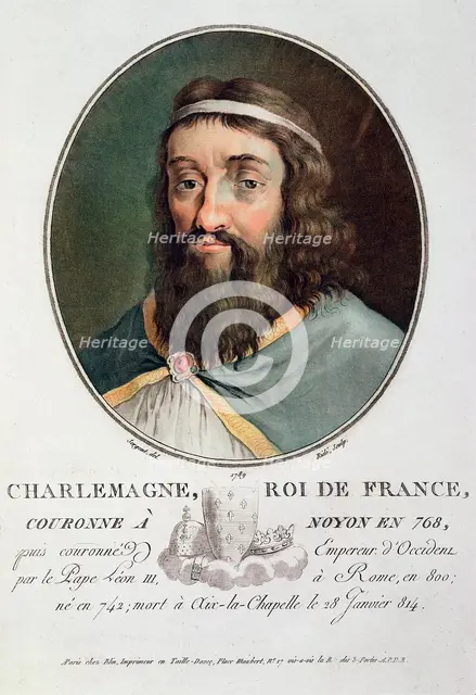 'Charlemagne, King of France', 1789. Creator: Ride.