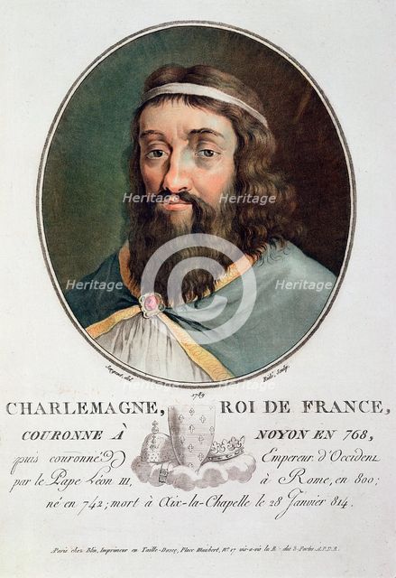 'Charlemagne, King of France', 1789. Creator: Ride.