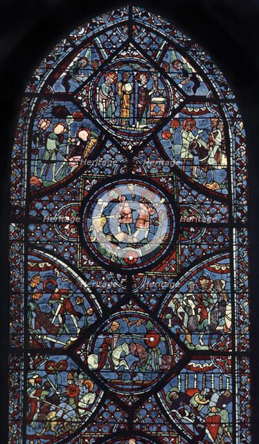 Charlemagne Window, Cathedral of Chartres, France, c1225. Artist: Unknown