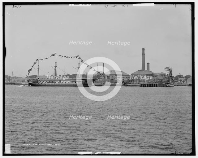 Charleston i.e. Charlestown Navy Yard, c1900. Creator: Unknown.