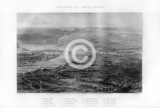 Charleston, South Carolina, 1862-1867.Artist: W Ridgway
