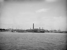 Charlestown Navy Yard, Boston, Mass., c1905. Creator: Unknown