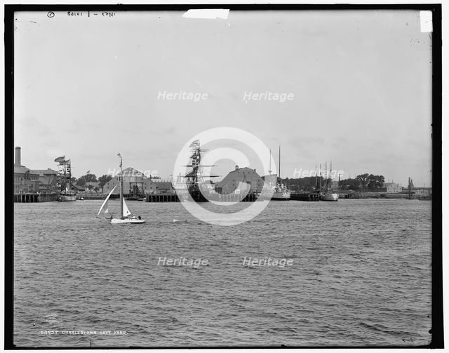 Charlestown Navy Yard, Charlestown, Mass., c1900. Creator: Unknown.