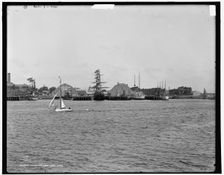 Charlestown Navy Yard, Charlestown, Mass., c1900. Creator: Unknown