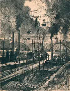 Charleroi 1911, (1914). Artist: Joseph Pennell