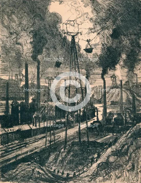 'Charleroi', 1911, (1914). Artist: Joseph Pennell.