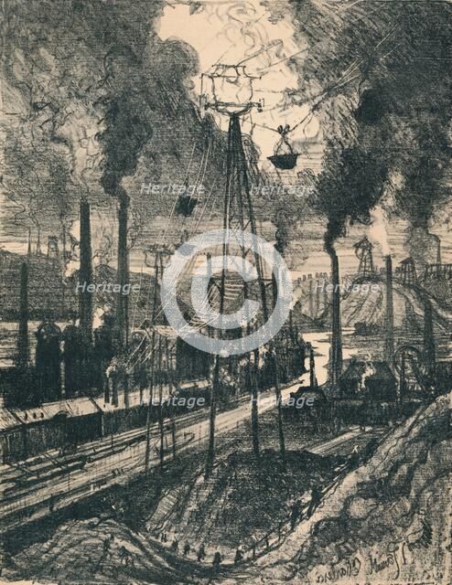 'Charleroi', 1911, (1914). Artist: Joseph Pennell.