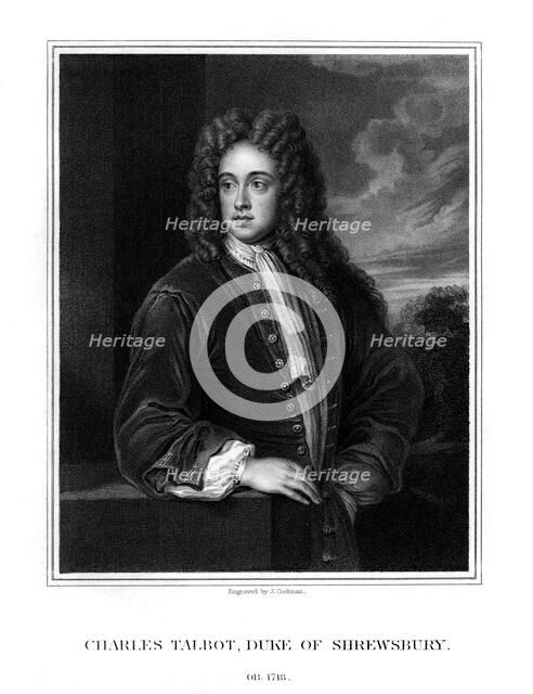Charles Talbot, 1st Duke of Shrewsbury, British politician, (1831). Artist: J Cochran