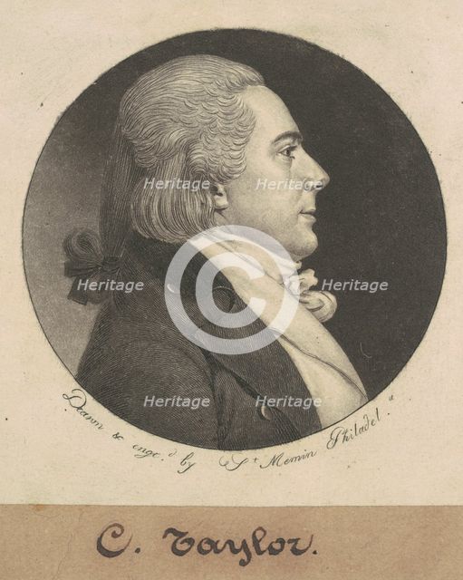 Charles Taylor, 1799. Creator: Charles Balthazar Julien Févret de Saint-Mémin.
