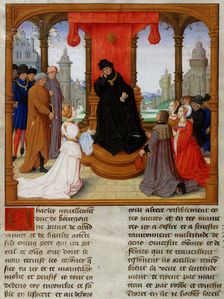 Charles the Bold, dressed in black in mourning for Philip the Good, Mid of the 15th cen.