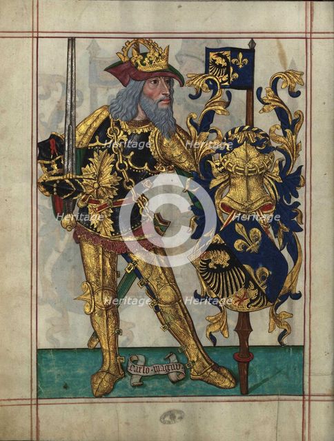 Charles the Great (From Livro do Ameiro-Mor), 1509. Artist: Anonymous  