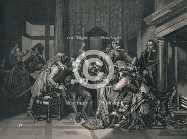 'Charles The First In The Guard Room', 1649, (mid 19th century).  Creator: J Rogers.