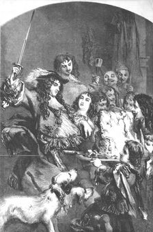 Charles the Second Knighting the Loin of Beef (19th century). Artist: J Gilbert