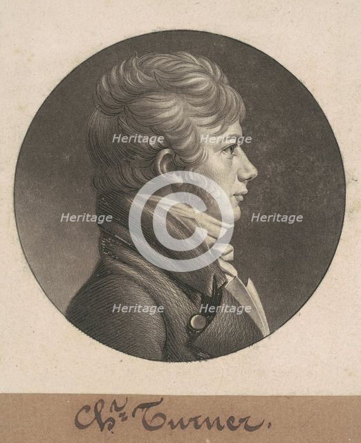 Charles Turner, 1807. Creator: Charles Balthazar Julien Févret de Saint-Mémin.