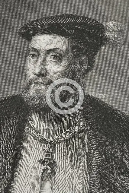 Charles V, (1500-1558), Holy Roman Emperor and Archduke of Austria (1519-1556),...., 185 Creator: Charles Geoffroy.