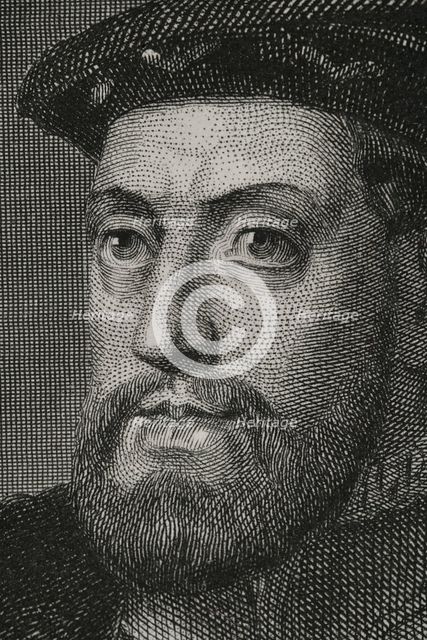 Charles V (1500-1558), Holy Roman Emperor and Archduke of Austria ,(1519-1556),...1856. Creator: Charles Geoffroy.