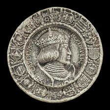 Charles V, 1500-1558, King of Spain 1516-1556, Holy Roman Emperor 1519 [obverse], 1521. Creator: Albrecht Durer