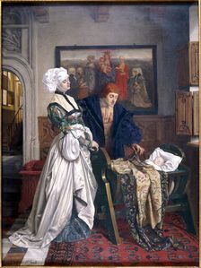 Charles V and Jeanne Vandergeynst at the Cradle of their Daughter Marguerite 1870. Artist: Willem Geets