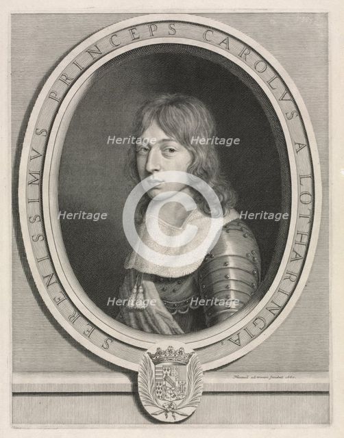 Charles V, Duke of Lorrain, 1660. Creator: Robert Nanteuil (French, 1623-1678).