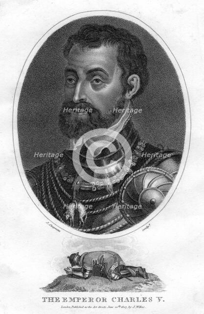 Charles V, Holy Roman Emperor, (1807).Artist: J Chapman