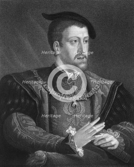 Charles V, King of Spain and Holy Roman Emperor, (1836).Artist: W Holl