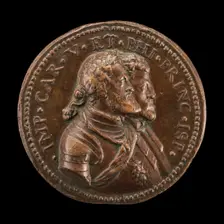 Charles V, King of Spain and Holy Roman Emperor, and Prince Philip of Spain [obverse], 1553. Creator: Leone Leoni
