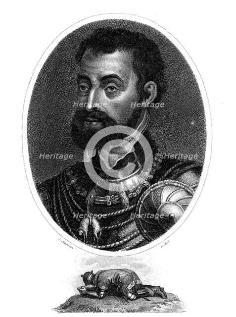Charles V, King of Spain and Holy Roman Emperor.Artist: J Chapman