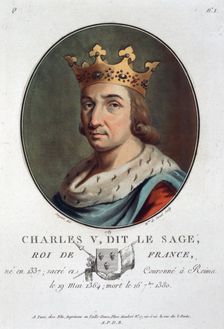 Charles V, known as the Wise King of France, (1789). Creator: Marie Jeanne Louise Francoise Suzanne Champion de Cernel