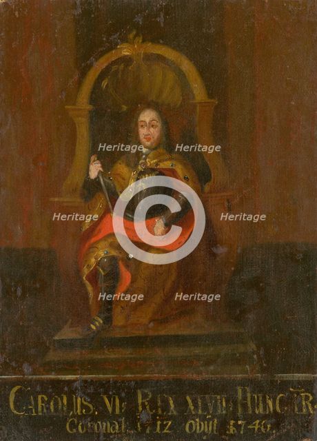 Charles VI (1685-1740), King of Hungary and Croatia, First half of the 18th cent.. Creator: Anonymous.