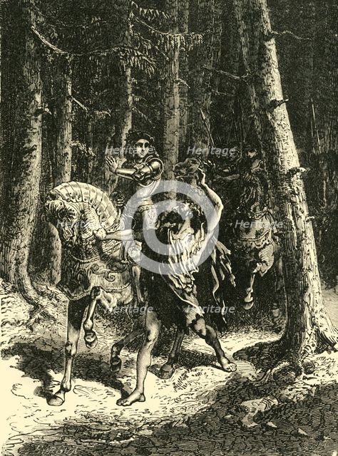 'Charles VI in the Forest of Le Mans', (1392,), 1890.   Creator: Unknown.