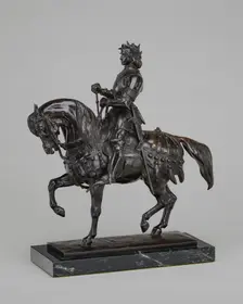Charles VII the Victorious on Horseback, model c. 1844, cast 1860/1909. Creator: Antoine-Louis Barye