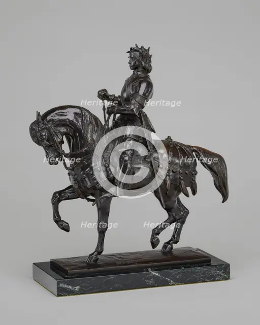Charles VII the Victorious on Horseback, model c. 1844, cast 1860/1909. Creator: Antoine-Louis Barye.