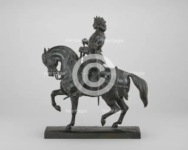 Charles VII Victorious, model 1836/1840 and 1857, cast by 1873. Creator: Antoine-Louis Barye.