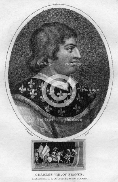 Charles VIII, King of France, (1805).Artist: J Chapman