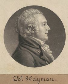 Charles Wayman, 1806. Creator: Charles Balthazar Julien Févret de Saint-Mémin
