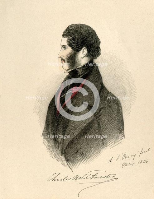 'Charles Weld Forester', 1840. Creator: Richard James Lane.
