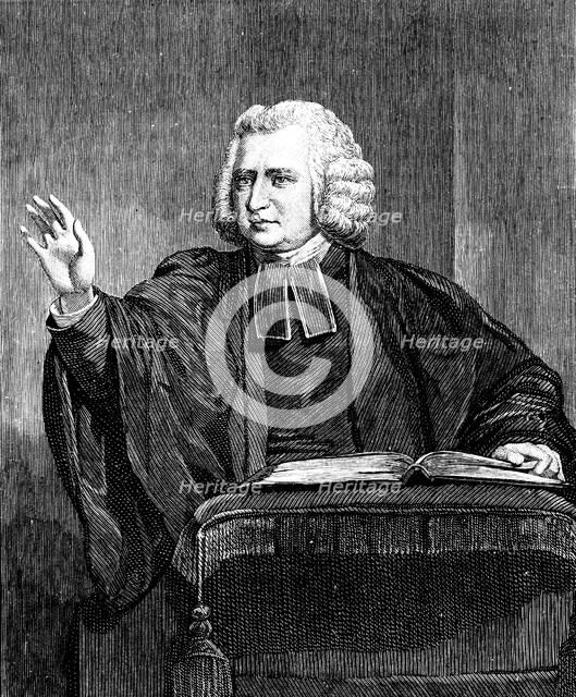 Charles Wesley, 18th century English preacher and hymn writer. Artist: Unknown