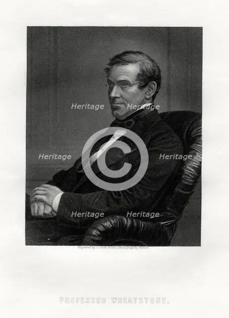 Charles Wheatstone (1802-1875), British physicist, 19th century.Artist: C Cook