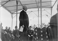 Charles William Eliot, President of Harvard University. Soldiers And Sailors Monument..., 1910. Creator: Harris & Ewing