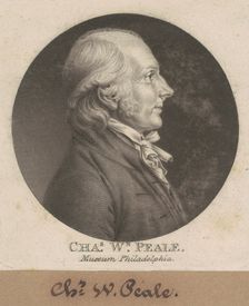 Charles Willson Peale, 1807. Creator: Charles Balthazar Julien Févret de Saint-Mémin